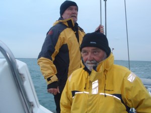 Niels and I on watch