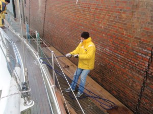 Tying up in the lock