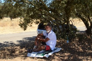 Lunch by the roadside